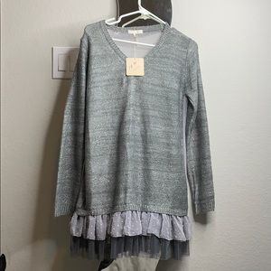 Swiss Dot Lace Sweater